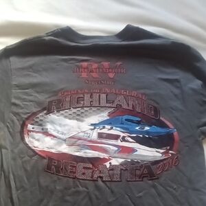 HYDRO PLANE RACING Gray Graphic T-Shirt